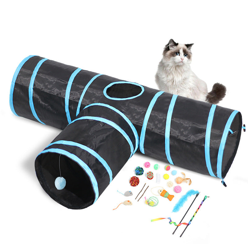 Foldable Cat Tunnel Toy