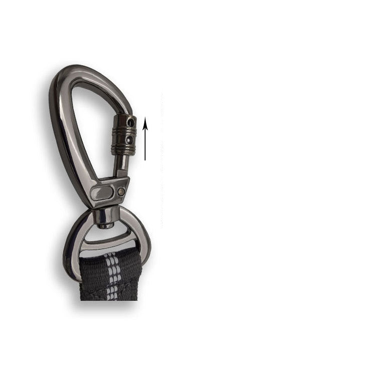 Keychain with carabiner and lanyard on a white background