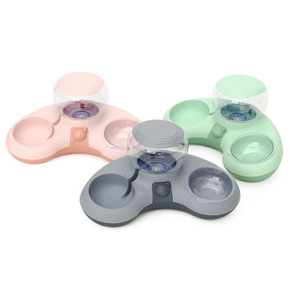 Crescent Dual Auto Water and Food Feeder Bowl